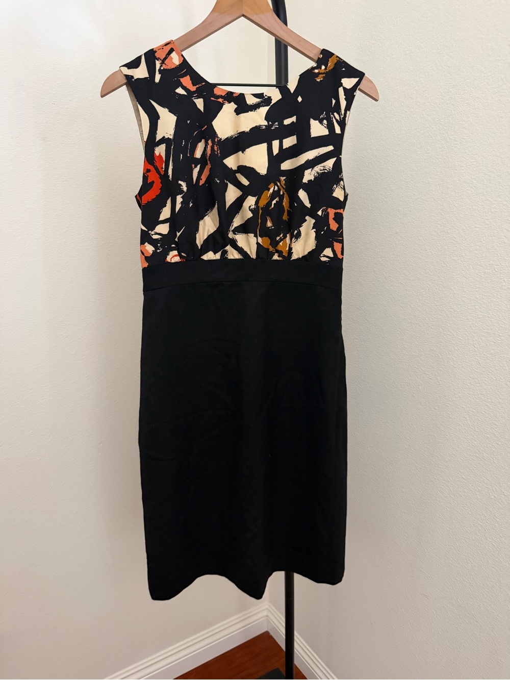 J.Crew sheath dress features a vibrant, abstract-print silk bodice - Picture 2 of 5